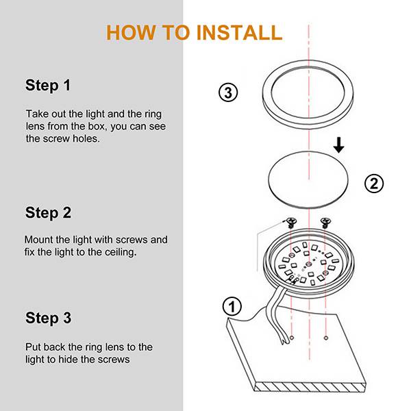 12pcs  12V LED Spot Light Interior 2W Ceiling Downlight For RV Camper Van Caravan Boat