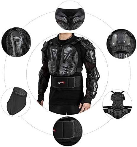OHMOTOR Motorbike Protective Armour Chest Back Spine Armor Protector Motorcross Armoured Jacket Clothing Men Women for Motorbike,Dirt Bike 
