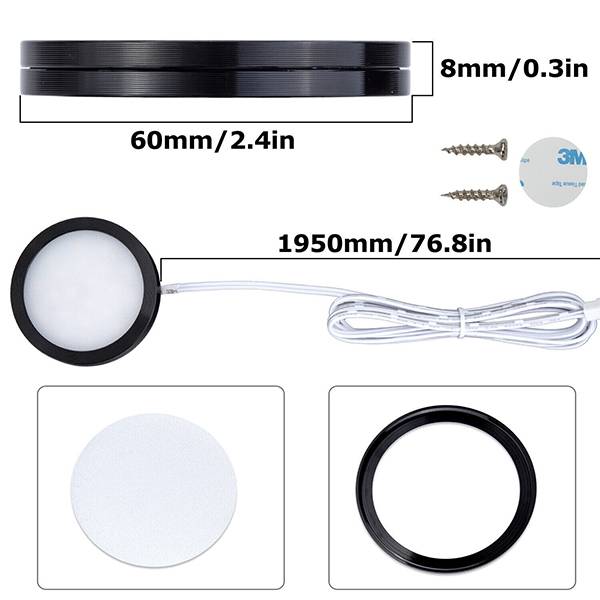 4pcs  12V LED Spot Light Interior 2W Ceiling Downlight For RV Camper Van Caravan Boat